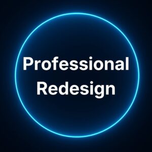 Professional Redesign website refresh package