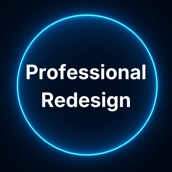 Professional Redesign website refresh package
